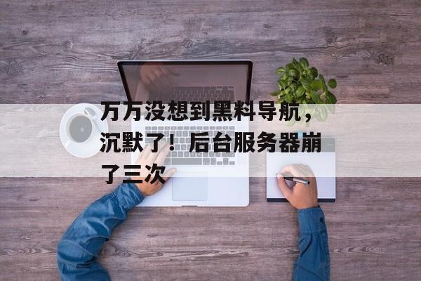 万万没想到黑料导航，沉默了！后台服务器崩了三次